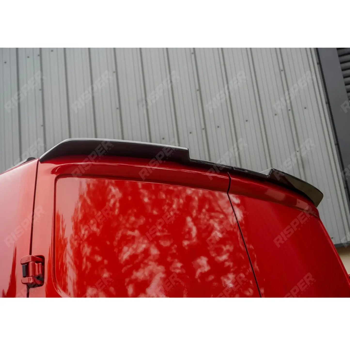 Ford Transit Custom MK2 2024 On For Barn Door V2 Rear Spoiler In Gloss Black