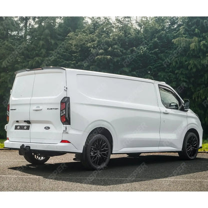 Ford Transit Custom MK2 2024 On For Barn Door V2 Rear Spoiler In Gloss Black