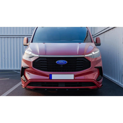 Ford Transit Custom MK2 2024 On Front Splitter Gloss Black V2 - TMC Motorsport
