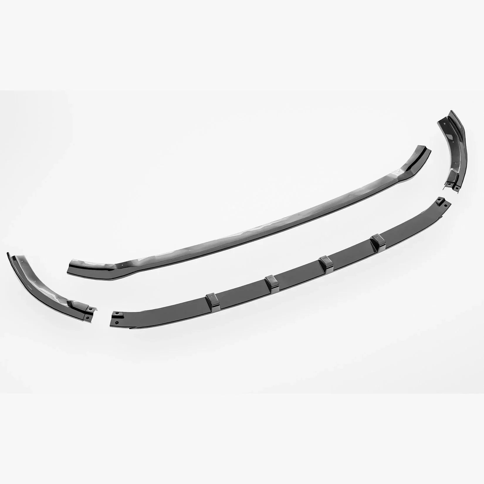 Ford Transit Custom MK2 2024 On Front Splitter Gloss Black V2 - TMC Motorsport