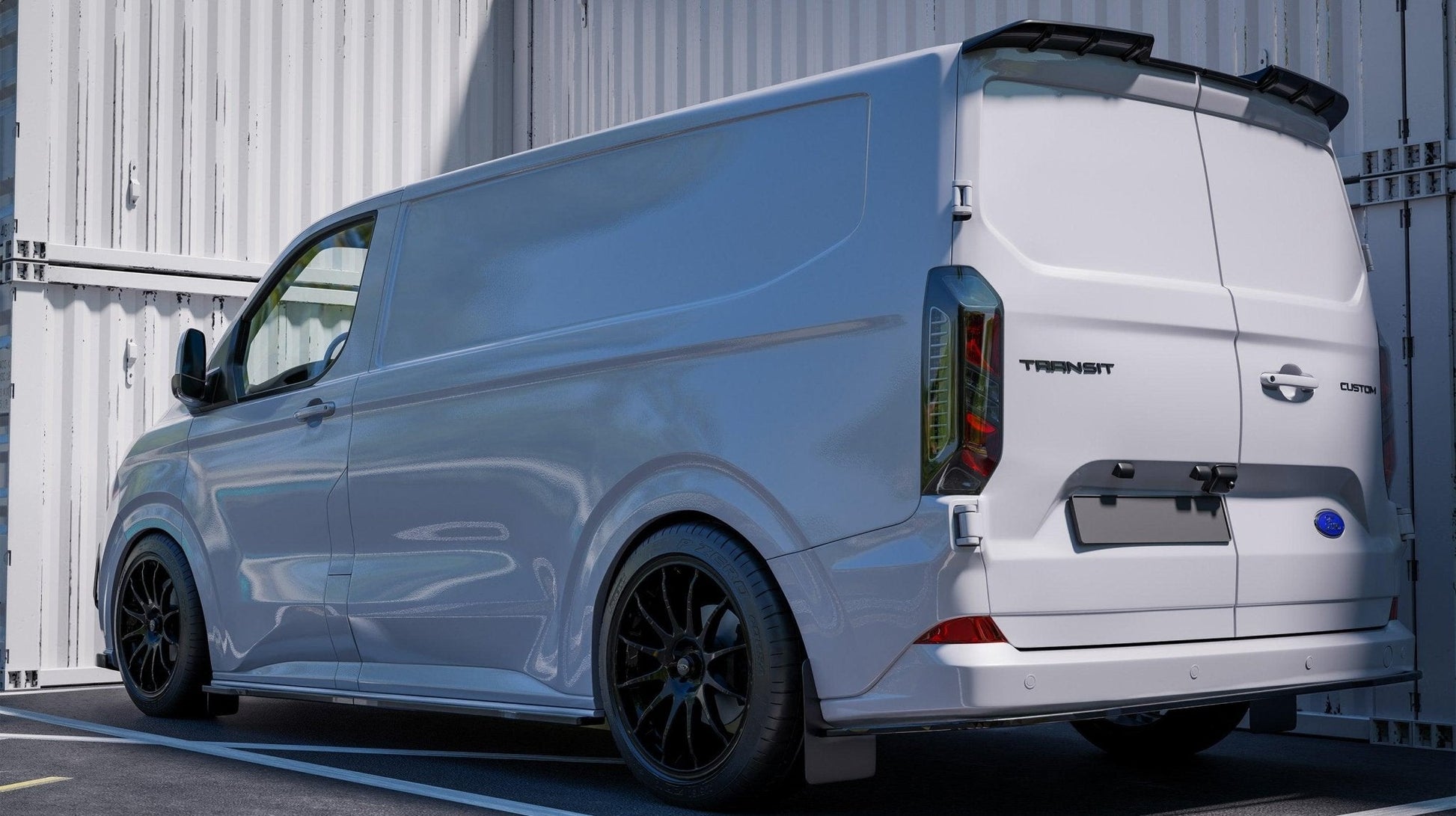 Ford Transit Custom MK2 2024 on Full Low Line Aero Kit In Gloss Black - TMC Motorsport