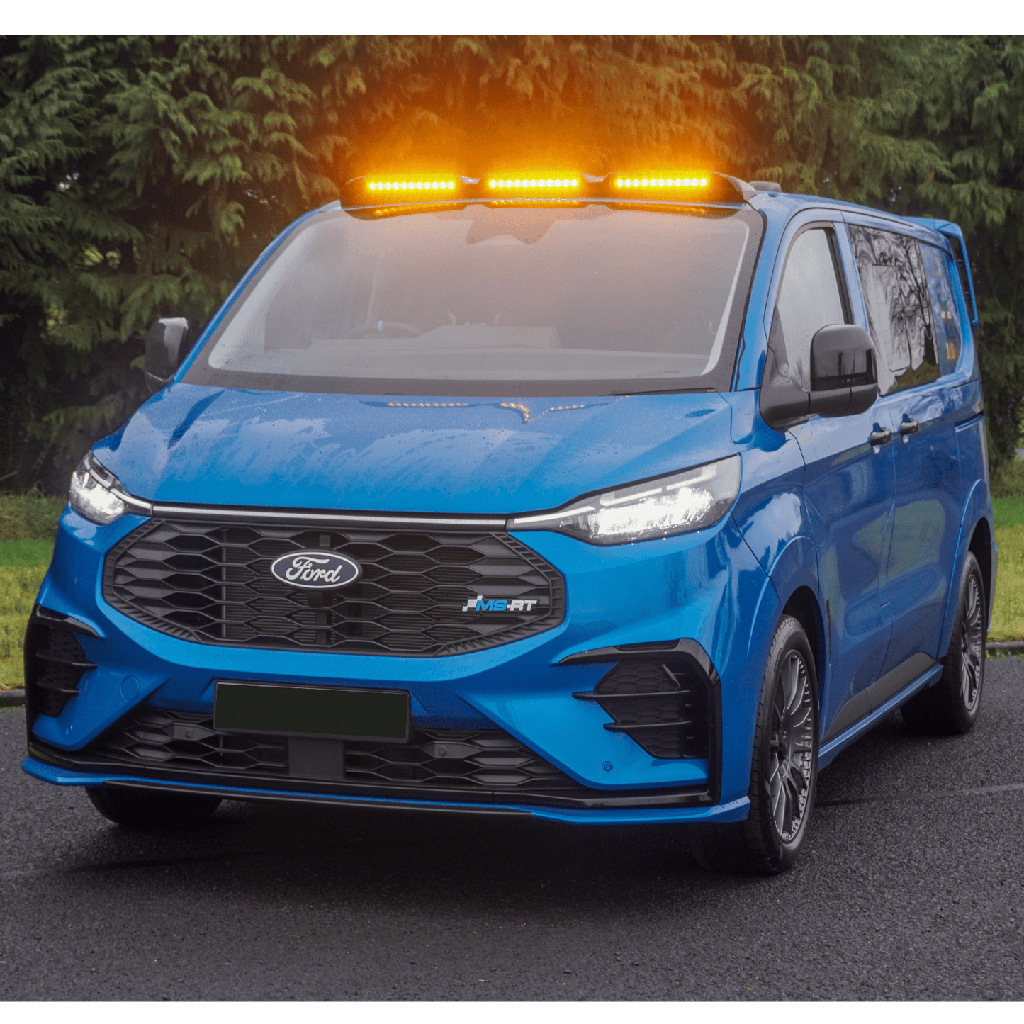 Ford Transit Custom MK2 2024 on Luminex Roof Light Pod With Amber Strobe Colour Coded - TMC Motorsport