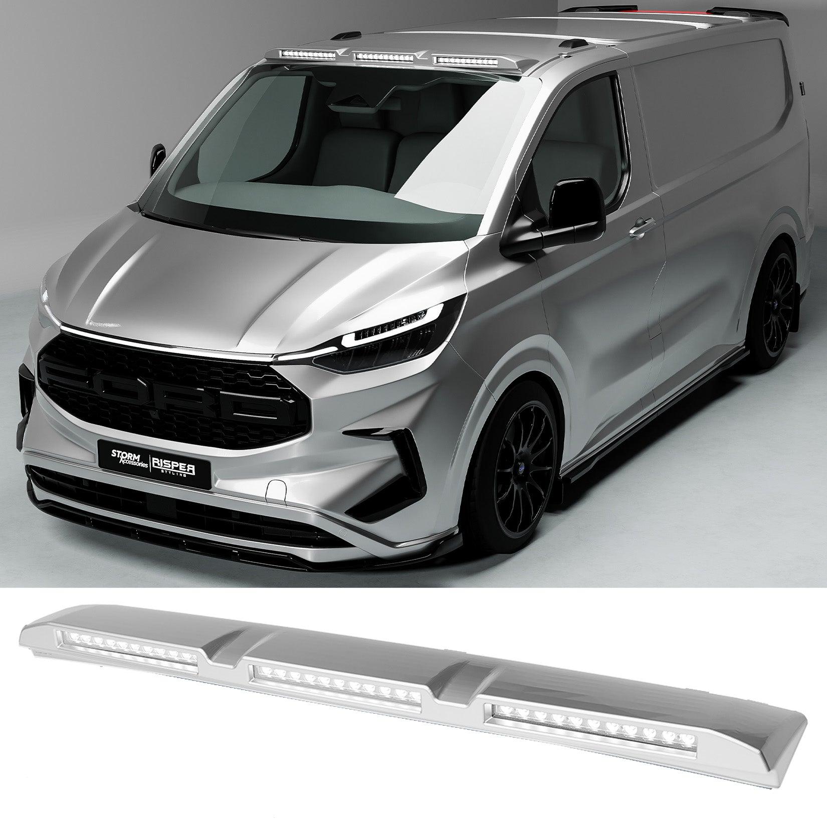 Ford Transit Custom MK2 2024 on Luminex Roof Light Pod With Amber Strobe Colour Coded - TMC Motorsport