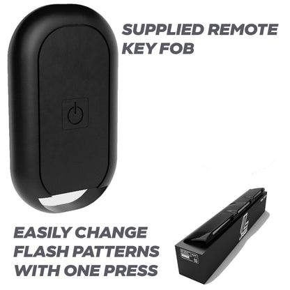 Ford Transit Custom MK2 2024 on Luminex Roof Light Pod With Amber Strobe In Gloss Black - TMC Motorsport