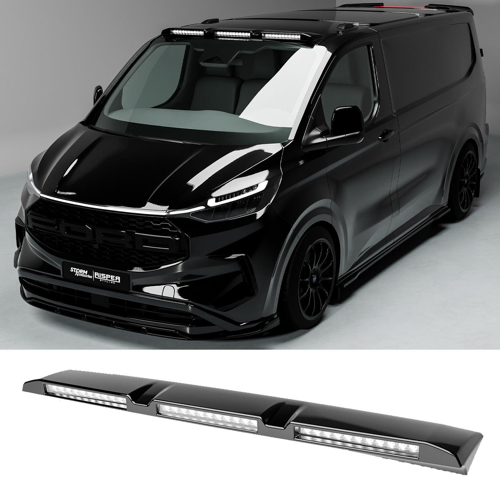 Ford Transit Custom MK2 2024 on Luminex Roof Light Pod With Amber Strobe Colour Coded - TMC Motorsport