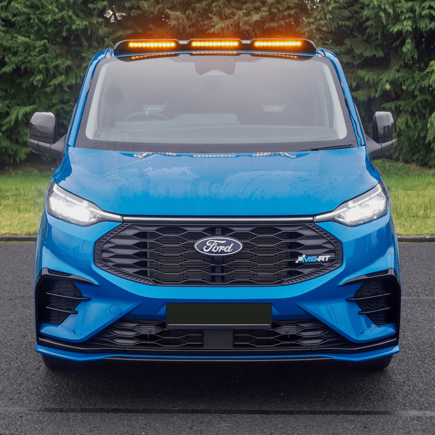 Ford Transit Custom MK2 2024 on Luminex Roof Light Pod With Amber Strobe Colour Coded - TMC Motorsport