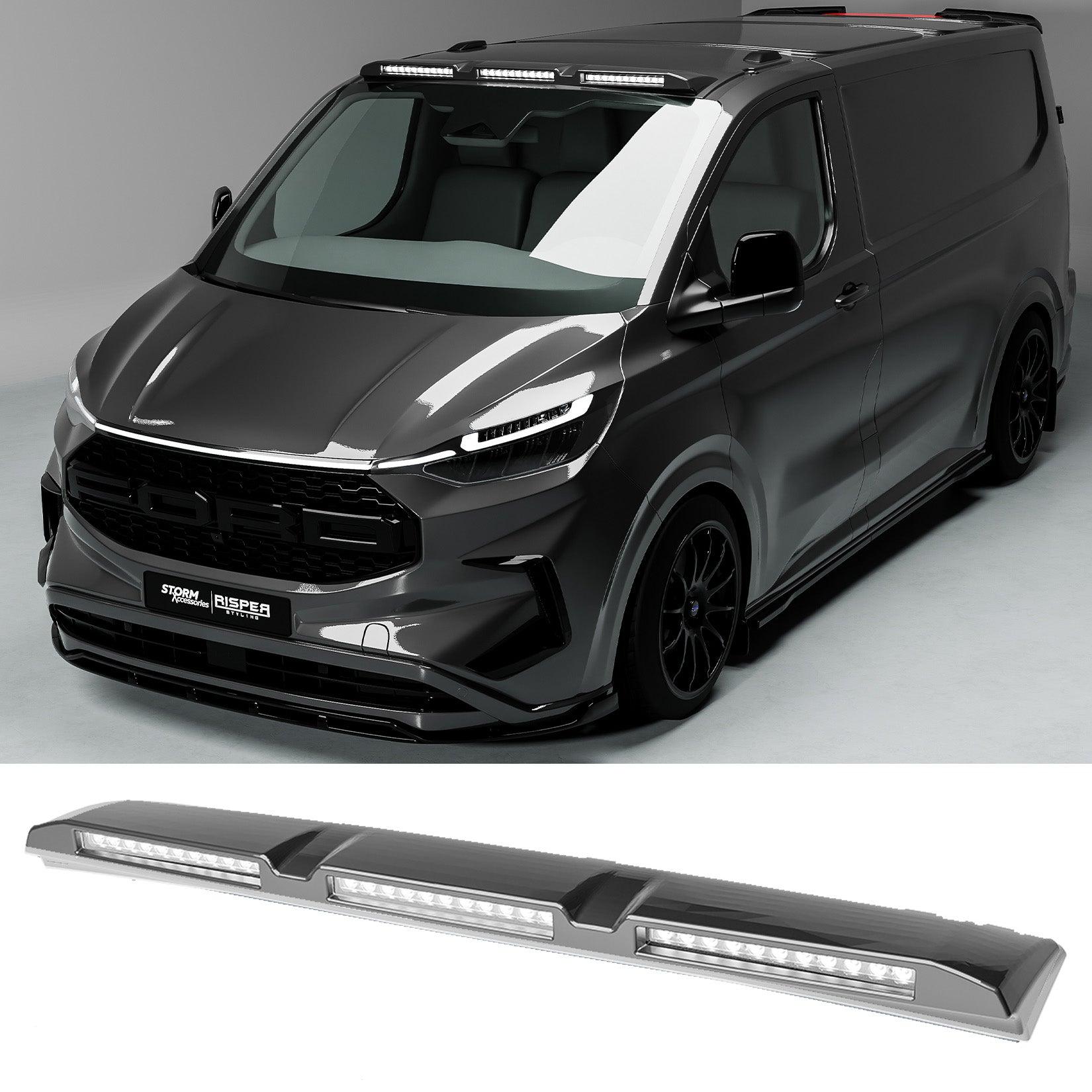 Ford Transit Custom MK2 2024 on Luminex Roof Light Pod With Amber Strobe Colour Coded - TMC Motorsport