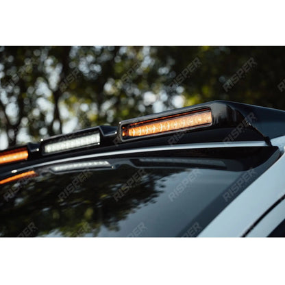 Ford Transit Custom MK2 2024 on Luminex Roof Light Pod With Amber Strobe In Gloss Black