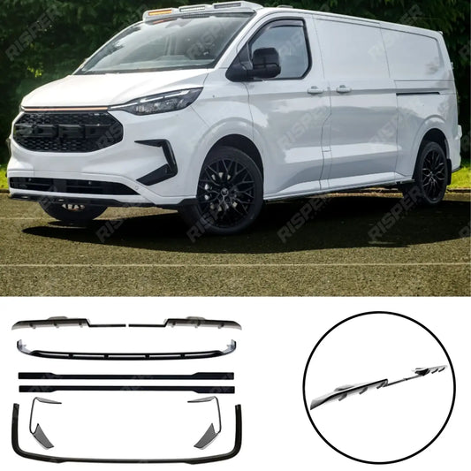Ford Transit Custom MK2 2024 on Barn Door LWB Full Low Line Aero Kit V1 In Gloss Black