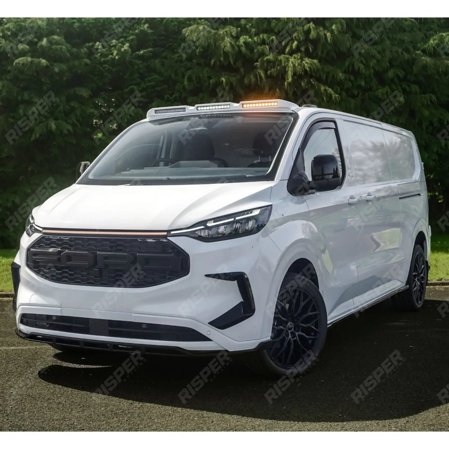 Ford Transit Custom MK2 2024 on Barn Door LWB Full Low Line Aero Kit V1 In Gloss Black