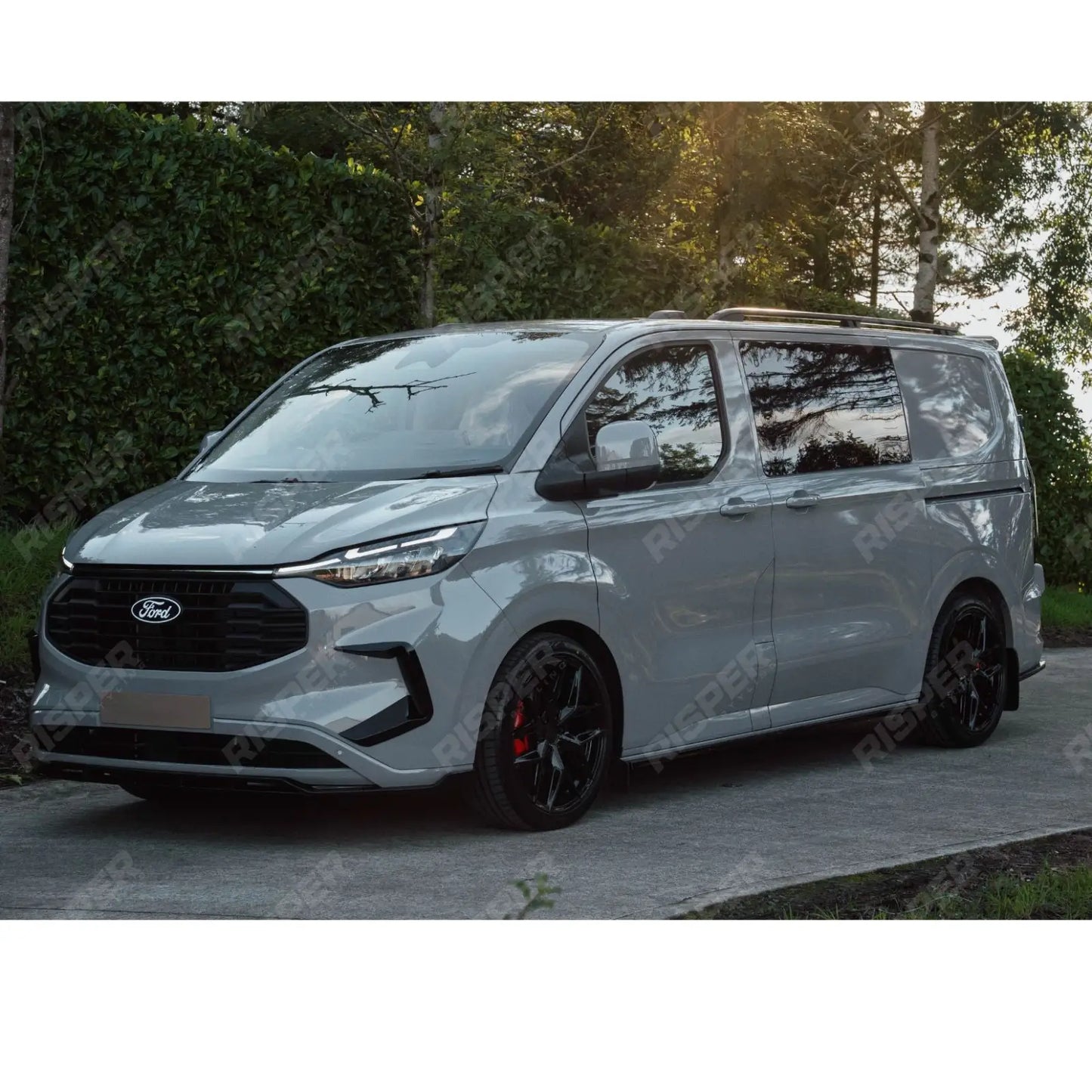 Ford Transit Custom MK2 2024 on Barn Door LWB Full Low Line Aero Kit V1 In Gloss Black