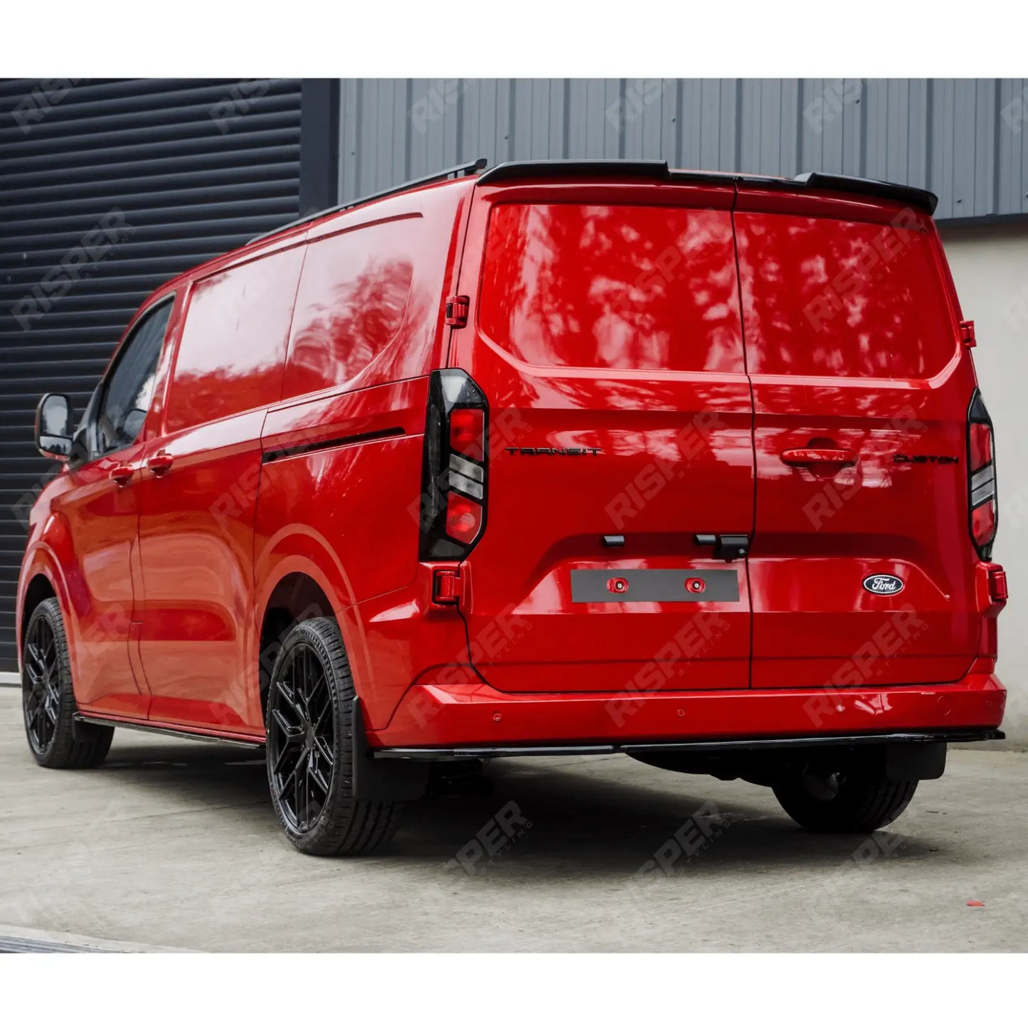 Ford Transit Custom MK2 2024 on Barn Door LWB Full Low Line Aero Kit V2 In Gloss Black
