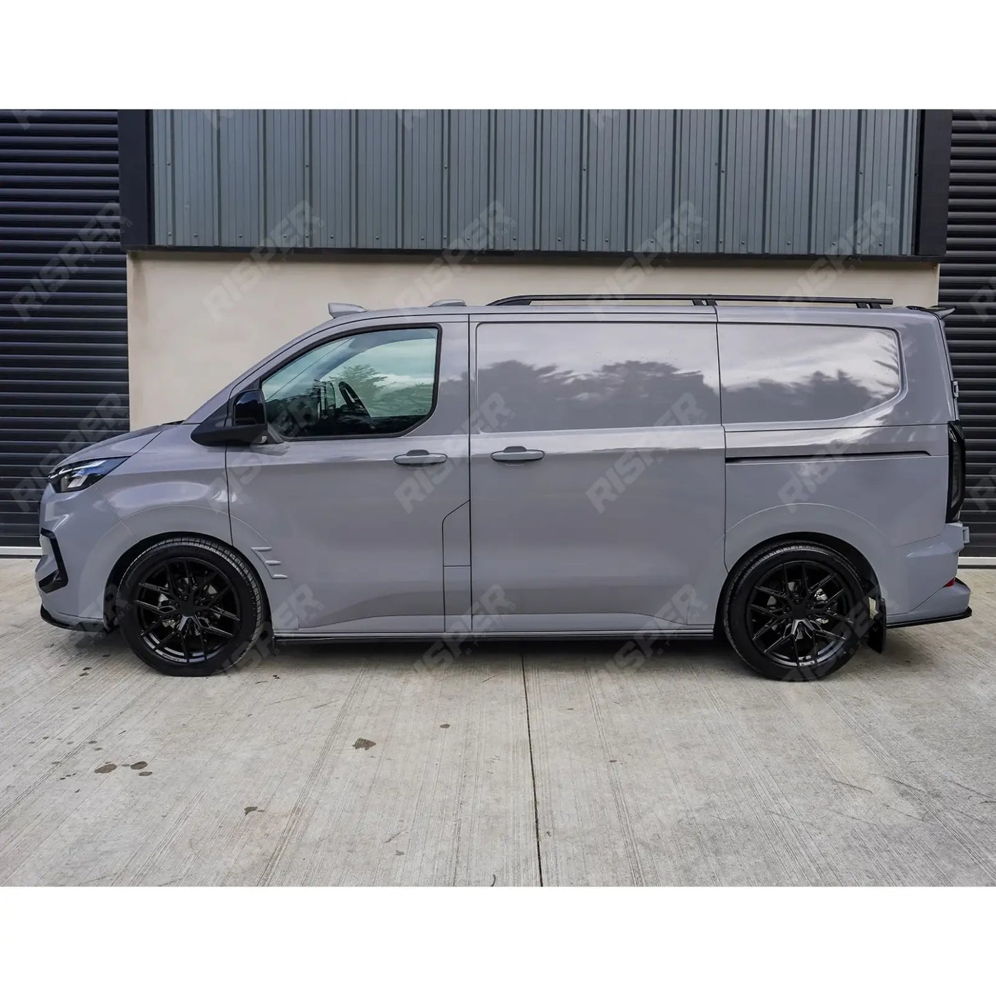 Ford Transit Custom MK2 2024 on LWB Side Skirt Splitters V2 In Gloss Black