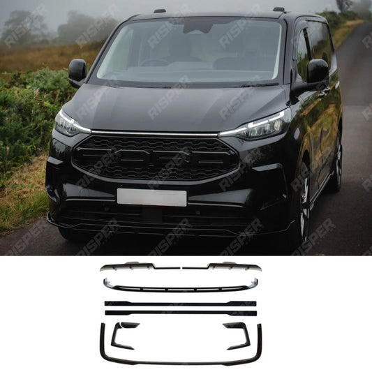 Ford Transit Custom MK2 2024 on PHEV Full Low Line Aero Kit In Gloss Black