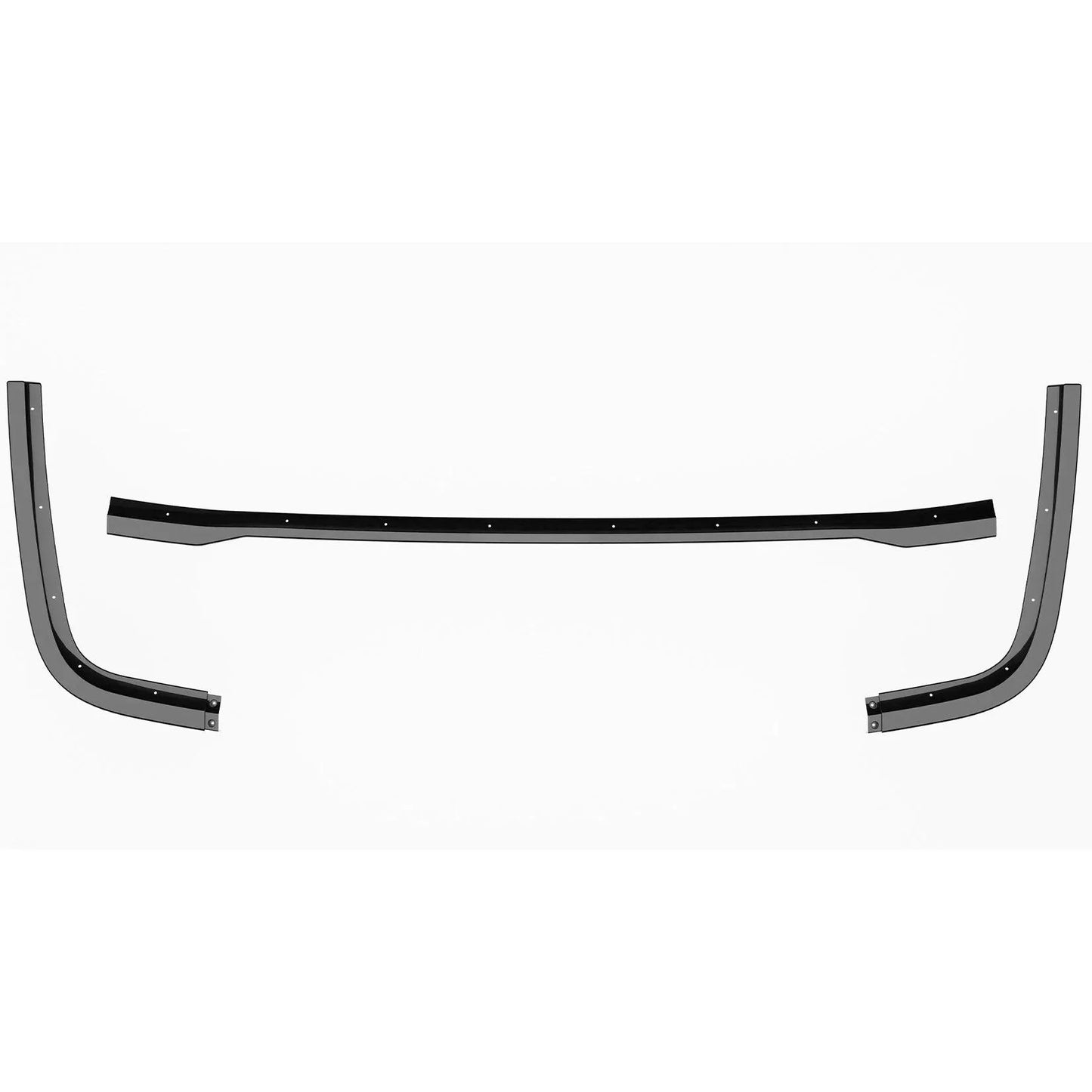 Ford Transit Custom MK2 2024 On Rear Bumper Splitter In Gloss Black 3 Piece - TMC Motorsport