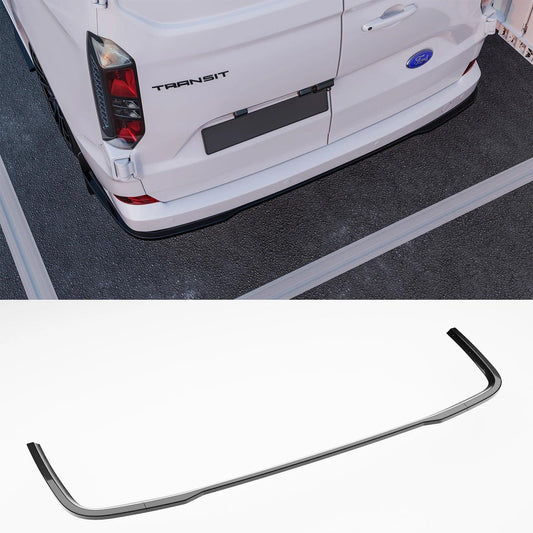 Ford Transit Custom MK2 2024 On Rear Bumper Splitter In Gloss Black 3 Piece - TMC Motorsport