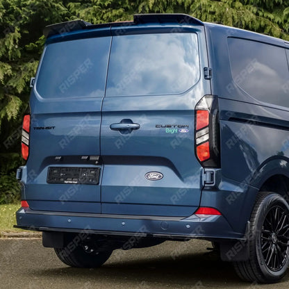 Ford Transit Custom MK2 2024 On Rear Bumper Splitter In Gloss Black 3 Piece