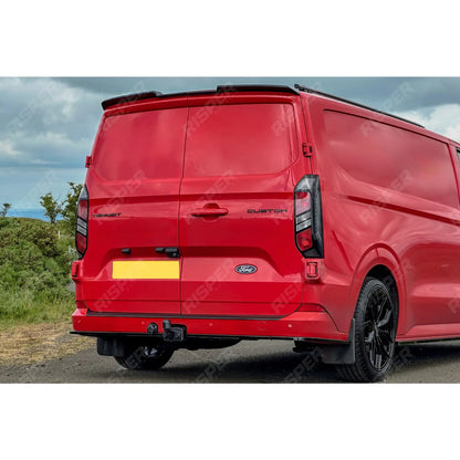 Ford Transit Custom MK2 2024 On Rear Bumper Splitter In Gloss Black 3 Piece