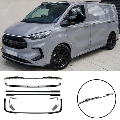 Ford Transit Custom MK2 2024 on Barn Door SWB Full Low Line Aero Kit V1 In Gloss Black