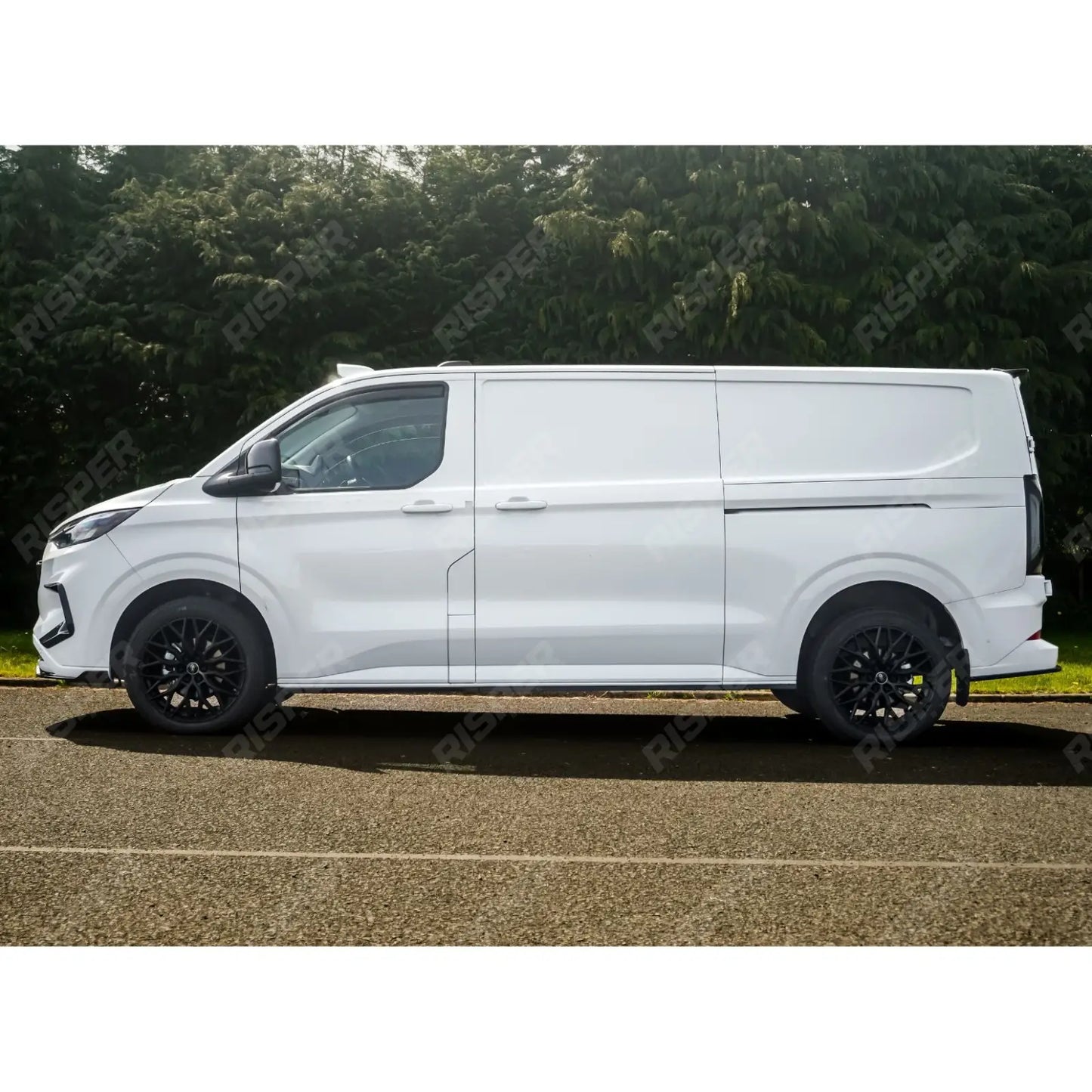 Ford Transit Custom MK2 2024 on TAILGATE SWB Full Low Line Aero Kit In Gloss Black