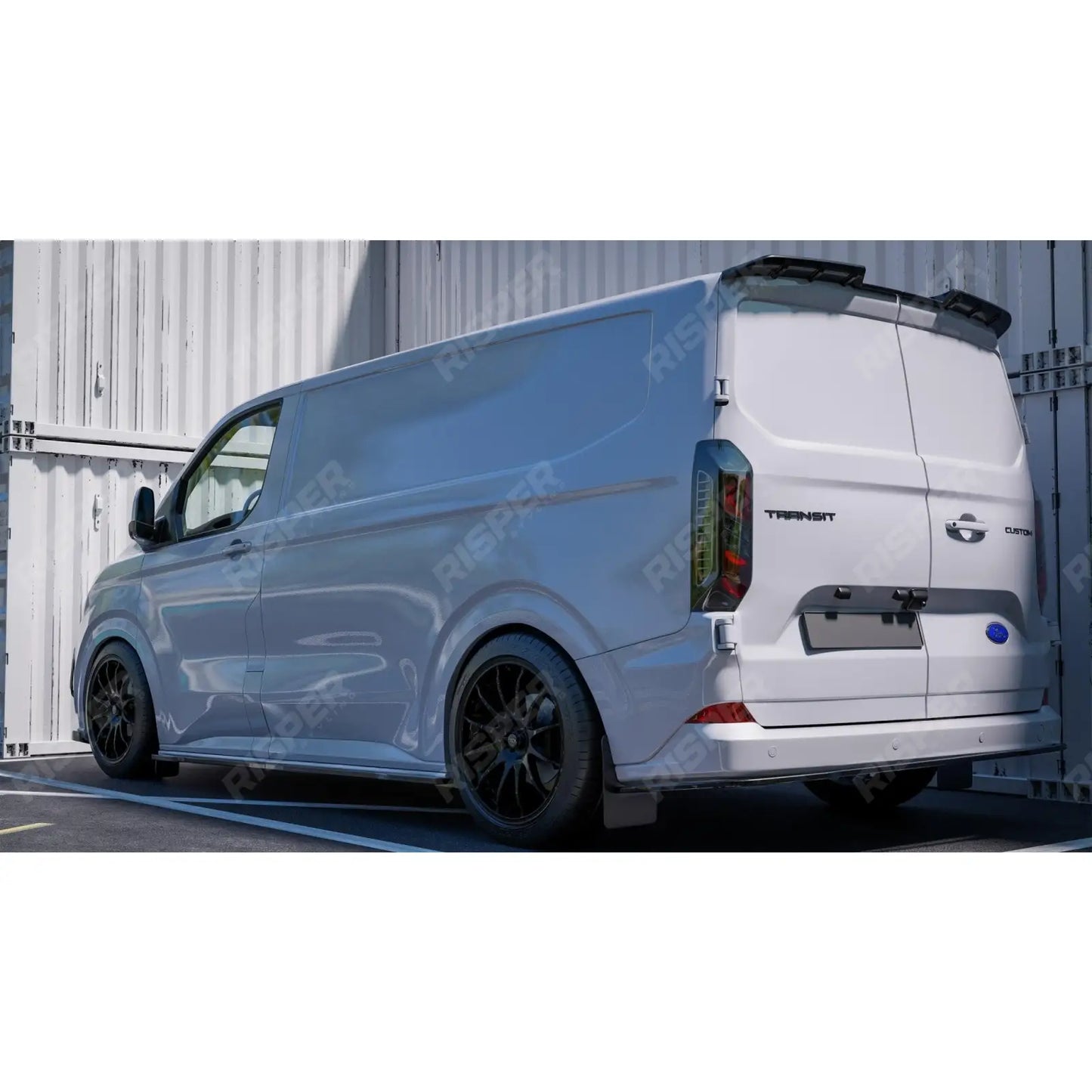 Ford Transit Custom MK2 2024 on Barn Door SWB Full Low Line Aero Kit V2 In Gloss Black
