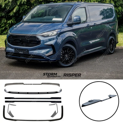 Ford Transit Custom MK2 2024 on Barn Door SWB Full Low Line Aero Kit V2 In Gloss Black