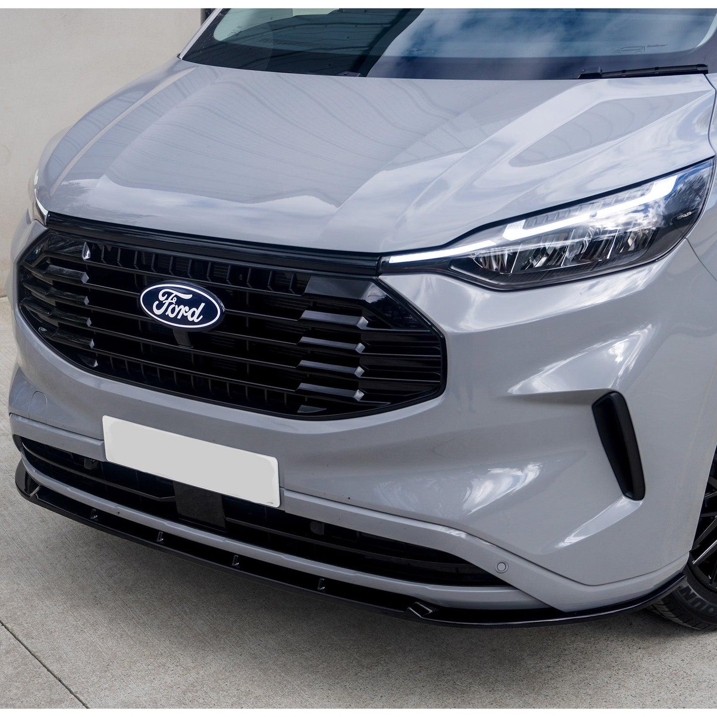 Ford Transit Custom MK2 2024 on Trend & Limited Front Splitter In Gloss Black - TMC Motorsport