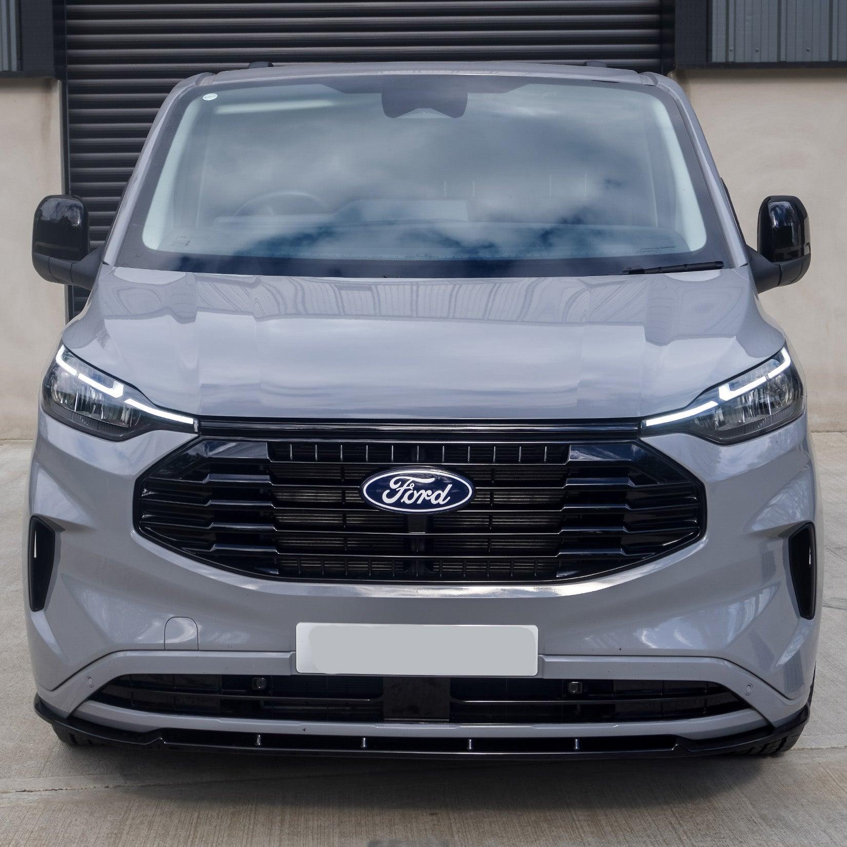 Ford Transit Custom MK2 2024 on Trend & Limited Front Splitter In Gloss Black - TMC Motorsport