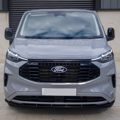Ford Transit Custom MK2 2024 on Trend & Limited Front Splitter In Gloss Black - TMC Motorsport