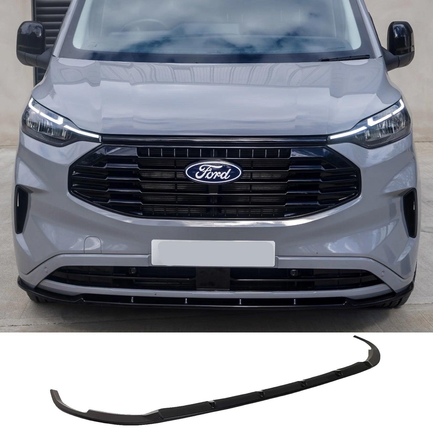 Ford Transit Custom MK2 2024 on Trend & Limited Front Splitter In Gloss Black - TMC Motorsport