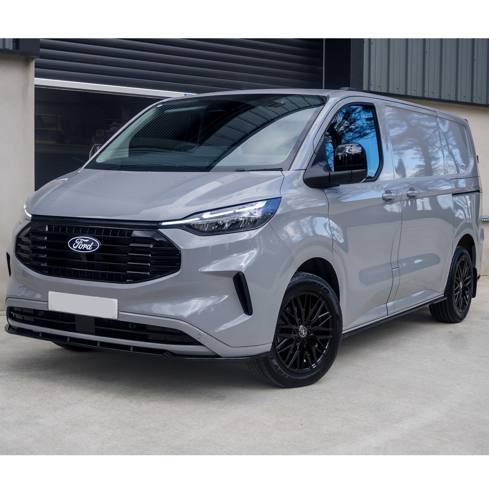 Ford Transit Custom MK2 2024 on Trend & Limited Front Splitter In Gloss Black - TMC Motorsport