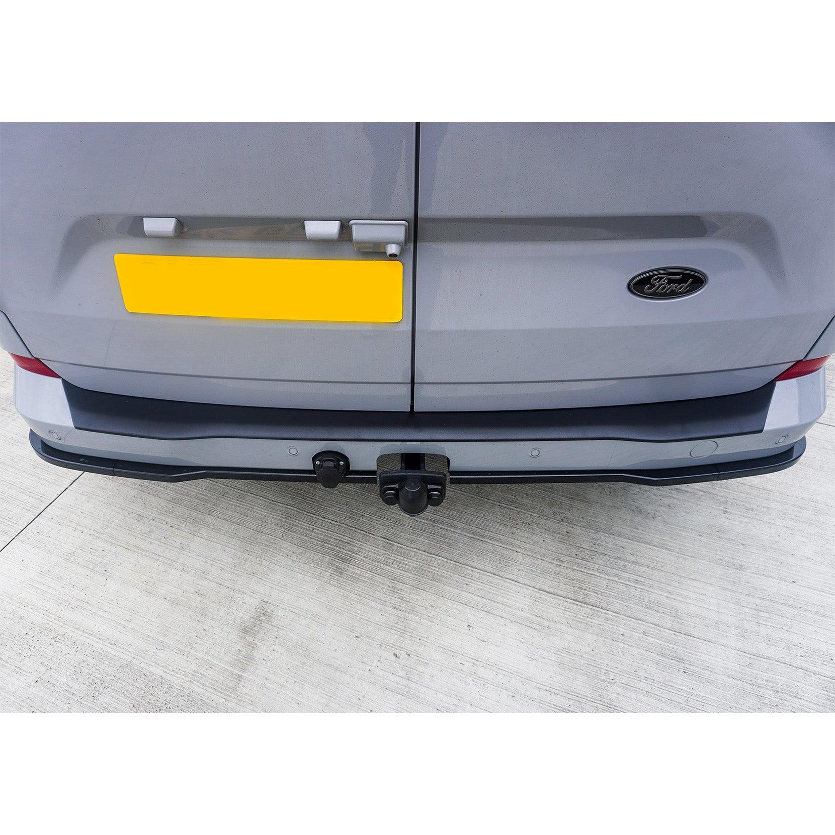 Ford Transit Custom MK2 2024+ Rear Bumper Protector Black Matte Texture Barn Door - TMC Motorsport