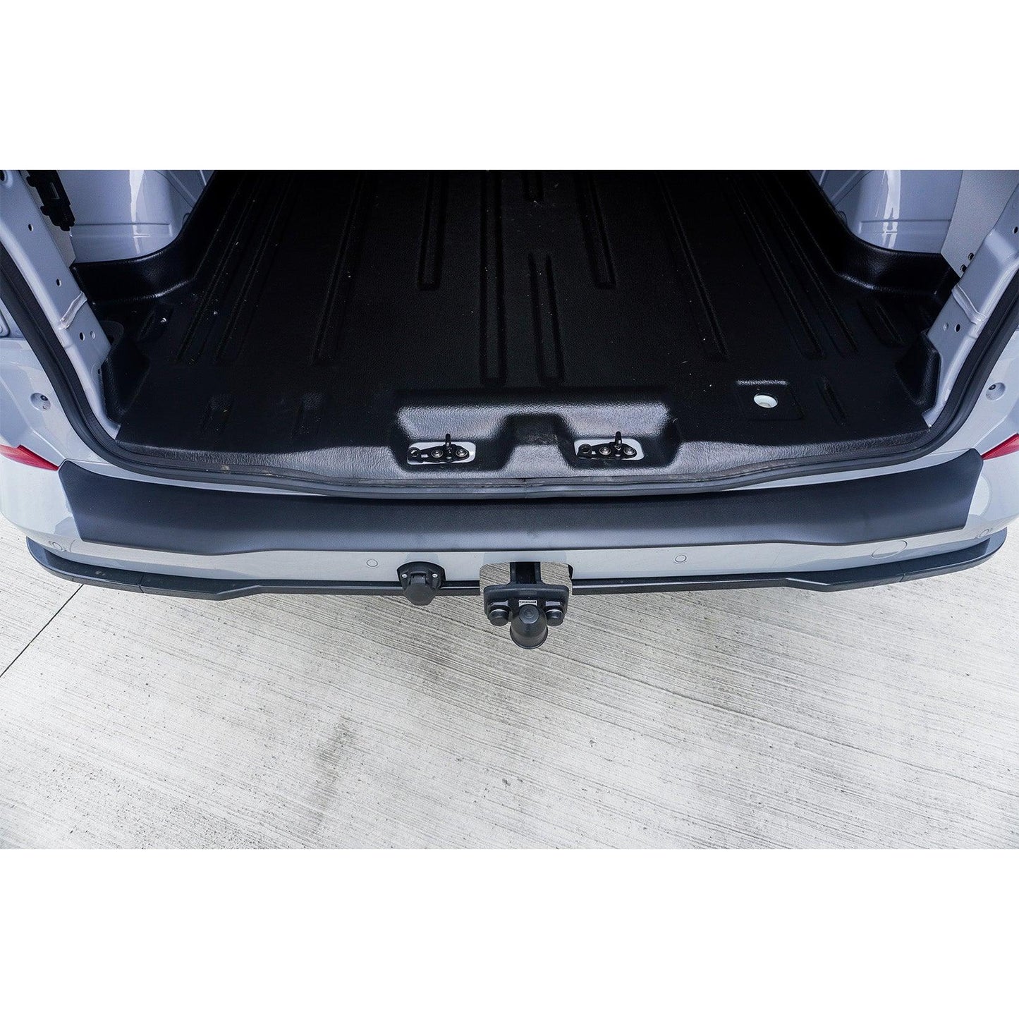 Ford Transit Custom MK2 2024+ Rear Bumper Protector Black Matte Texture Barn Door - TMC Motorsport