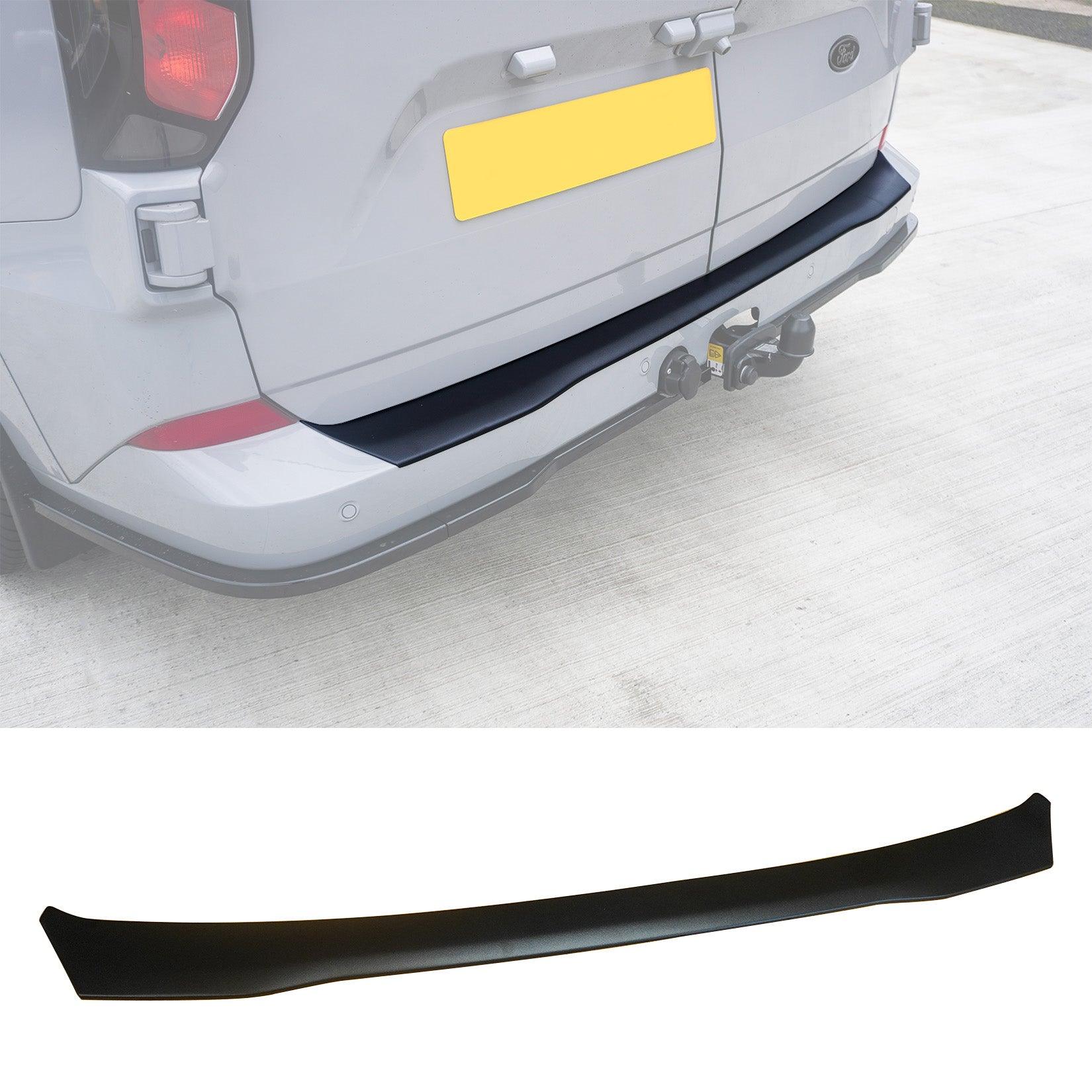 Ford Transit Custom MK2 2024+ Rear Bumper Protector Black Matte Texture Barn Door - TMC Motorsport