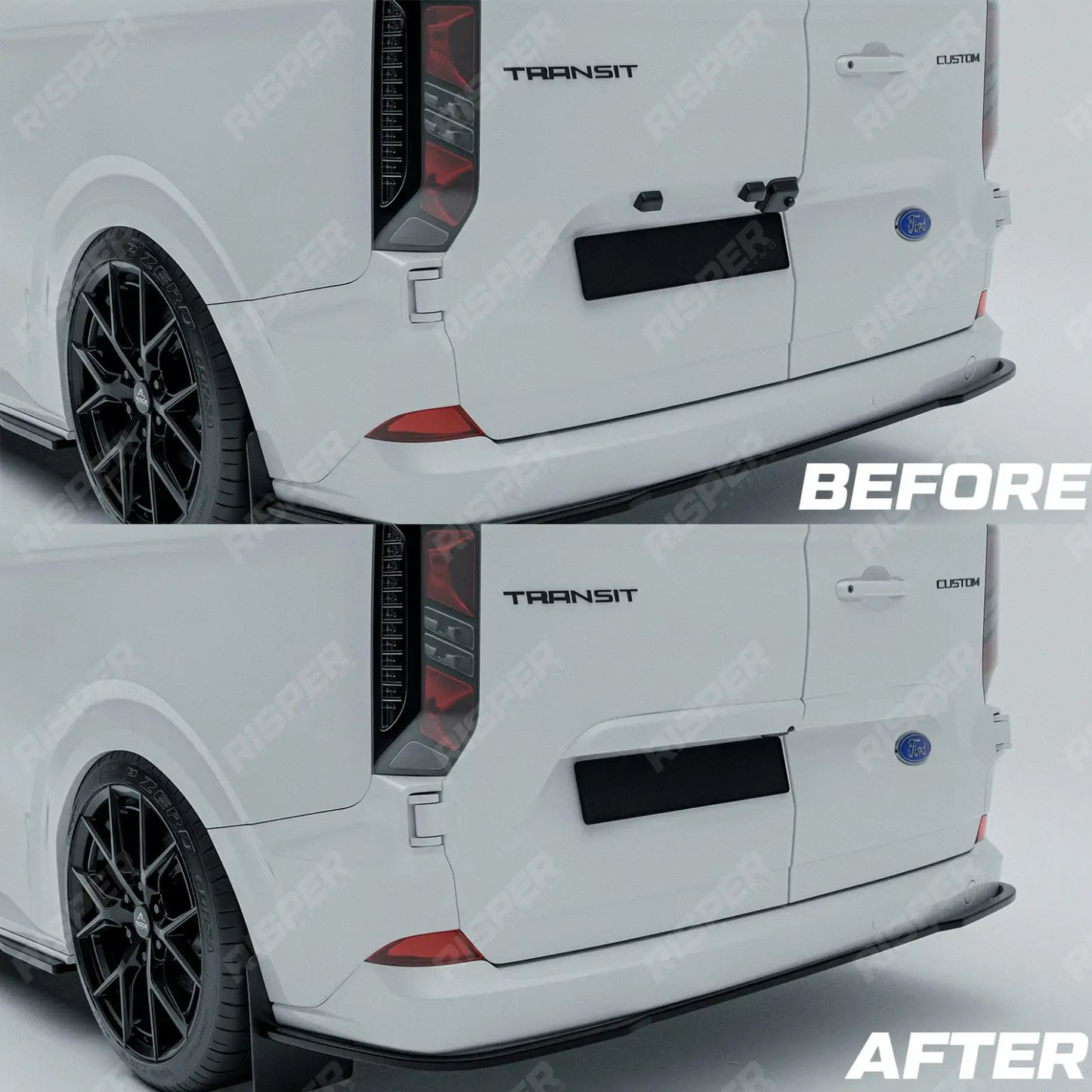 Ford Transit Custom MK2 2024+ Rear Threshold Camera Cover Colour Coded