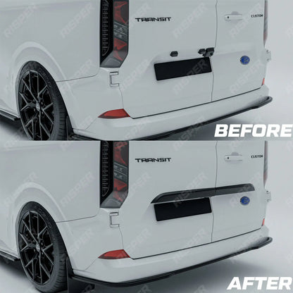 Ford Transit Custom MK2 2024+ Rear Threshold Camera Cover In Gloss Black