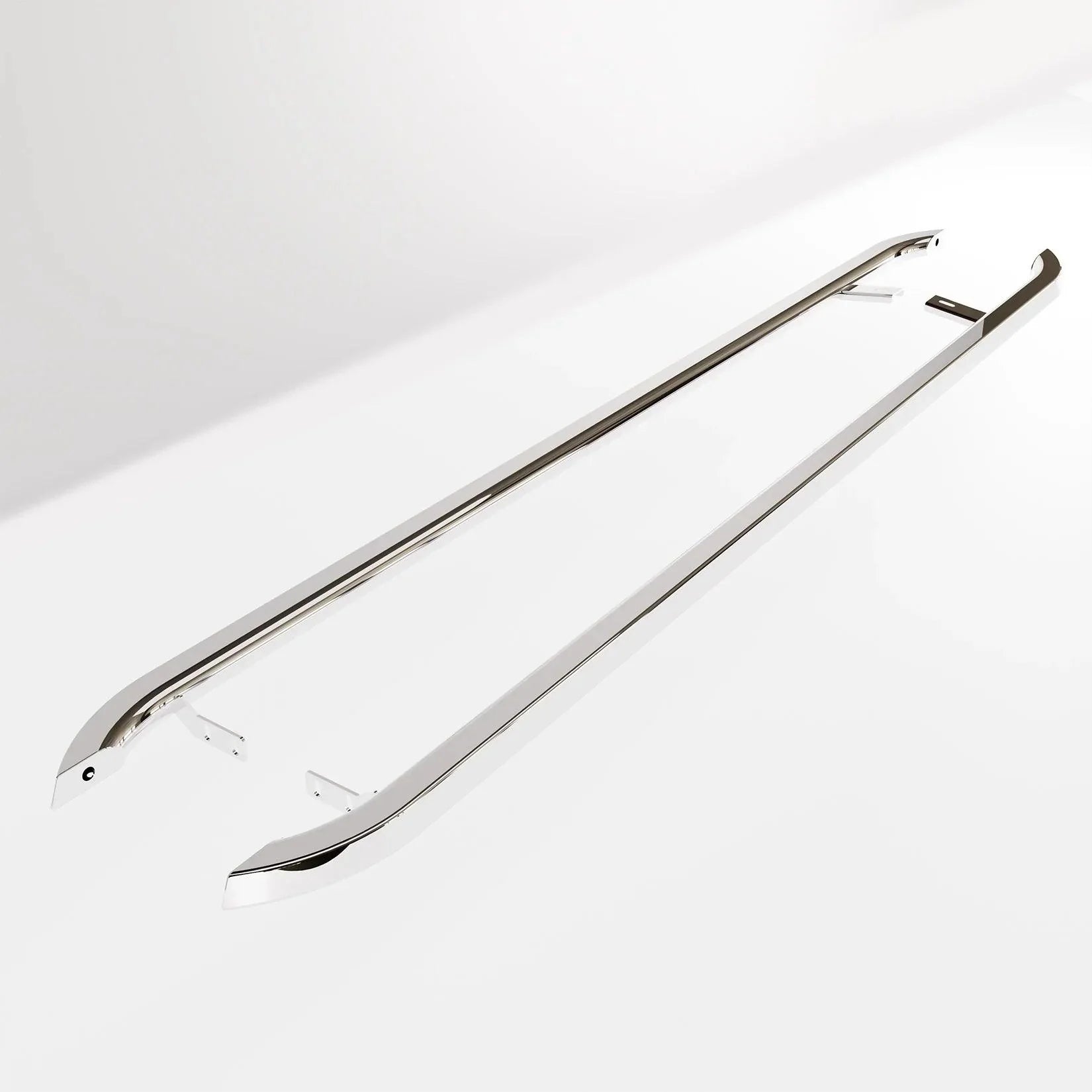 Ford Transit Custom MK2 LWB 2024 On Trapezoid Side Bars In Stainless Steel - TMC Motorsport