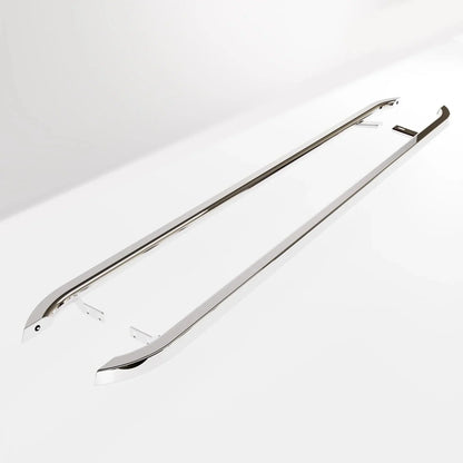 Ford Transit Custom MK2 LWB 2024 On Trapezoid Side Bars In Stainless Steel - TMC Motorsport