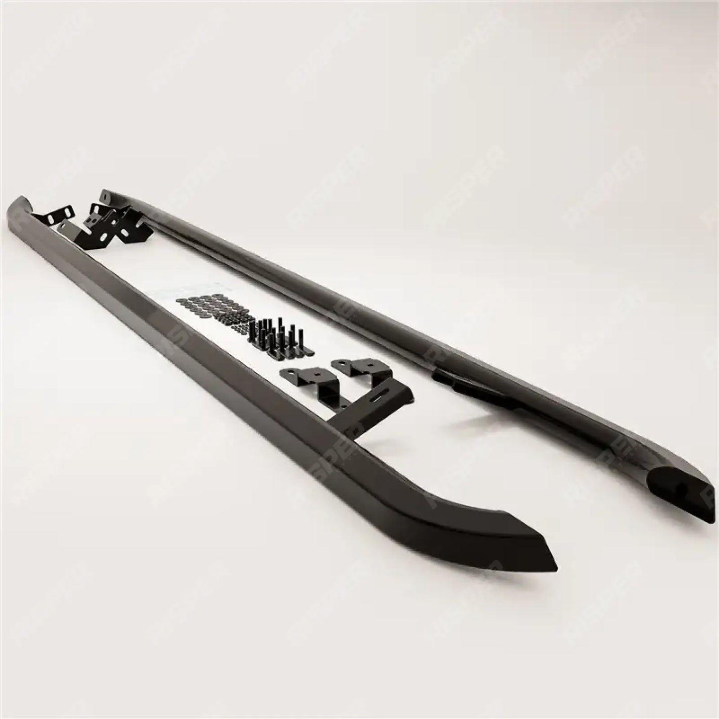 Ford Transit Custom MK2 SWB 2024 On Trapezoid Side Bars In Matt Black