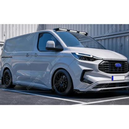 Ford Transit Custom MK2 SWB 2024 On Trapezoid Side Bars In Matt Black