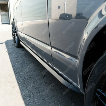Ford Transit Custom MK2 SWB 2024 On Trapezoid Side Bars In Matt Black
