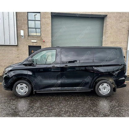 Ford Transit Custom MK2 SWB 2024 On Trapezoid Side Bars In Matt Black