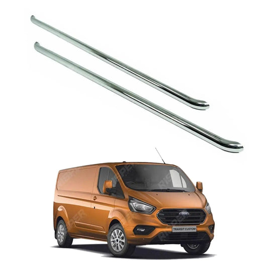 Ford Transit Custom SWB 2012 - 2017 - 2.4 Inch Stainless Steel OE Style Sportline Side Bars