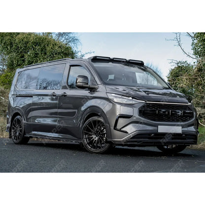 Ford Transit E Custom & PHEV MK2 2024 on Front Aero Canard Loops In Gloss Black