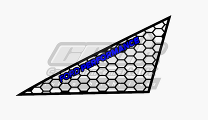MK8 / MK8.5 Ford Fiesta Front Quarter Window Panels - Ford Performance Hex