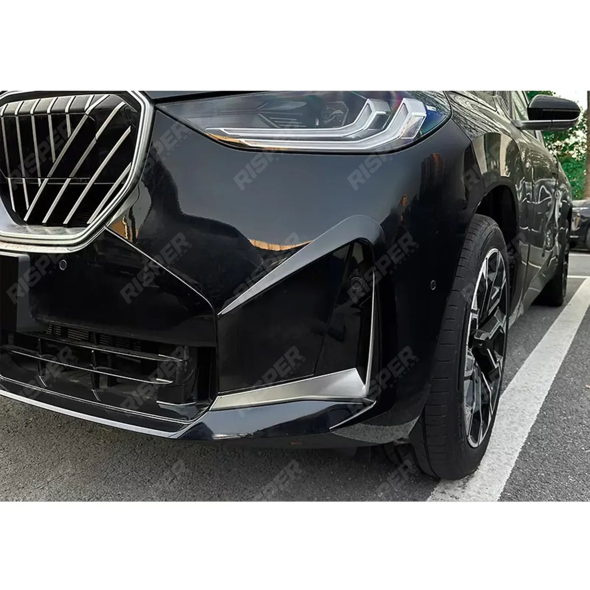 M-Sport Front Bumper Canards In Gloss Black For BMW X3 G45 2025+