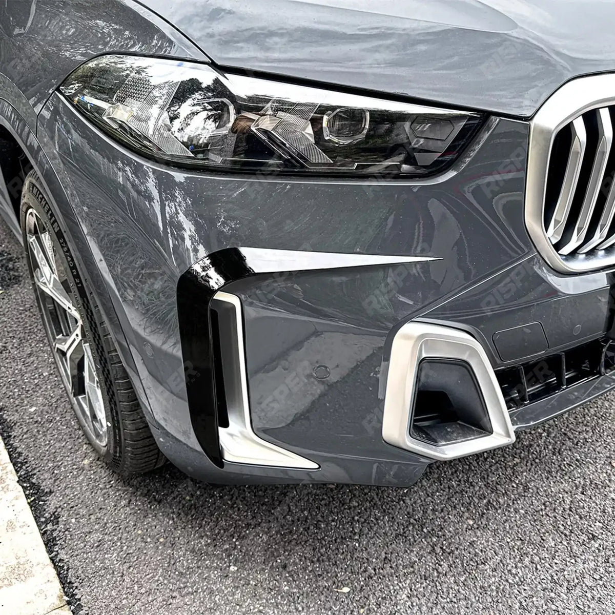 Front Bumper Canards In Gloss Black For BMW X5 G05 (LCI) Non M Sport 2023+