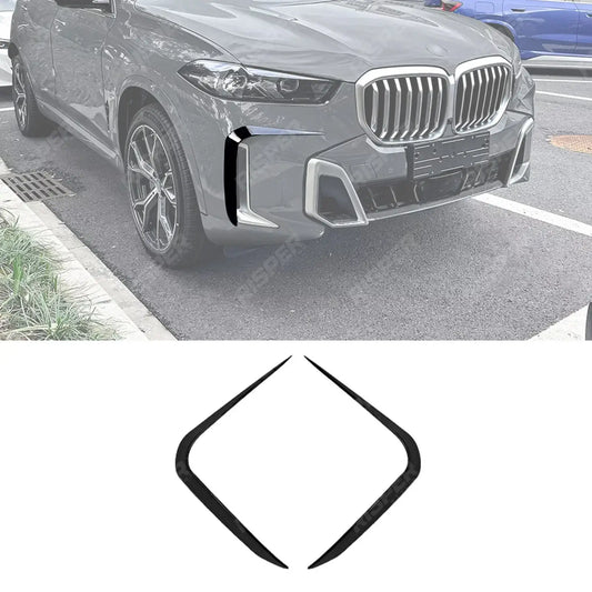 Front Bumper Canards In Gloss Black For BMW X5 G05 (LCI) Non M Sport 2023+