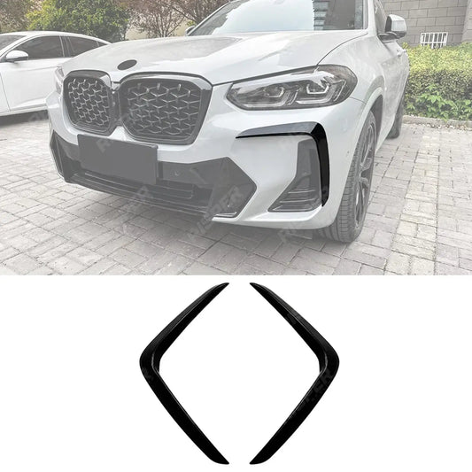 Front Canards In Gloss Black For BMW X3 G01 & X4 G02 2020+ - M Sport