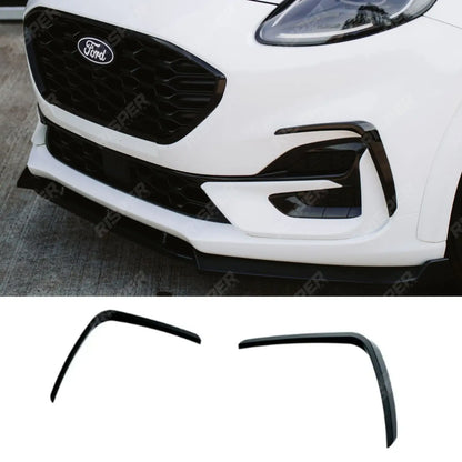 Front Canards In Gloss Black For Ford Puma ST Line & ST Line X 2019+